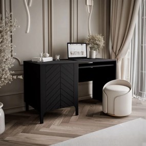 PISACÍ STÔL SALOME ČIERNY 135 cm