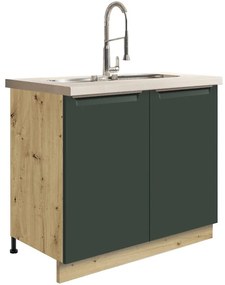 Skrinka do kuchyne Glamour13d Green