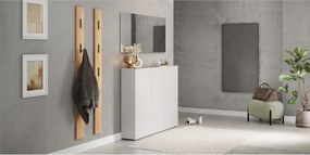 Krémovobiela skrinka v dekore duba 138x105x25 cm Libbiano – Germania