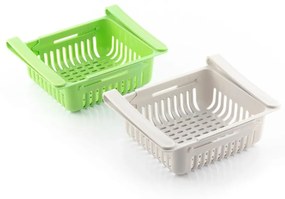 Súprava 2 nastaviteľných úložných košíkov do chladničky InnovaGoods