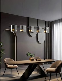 Toolight Toolight, stropné svietidlo 5xG9, APP1706-5CP, čierna-šedá, OSW-04312