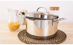 Hrniec G21 Gourmet Miracle s cedníkom 28 cm s pokrievkou nerez/greblon 60022155