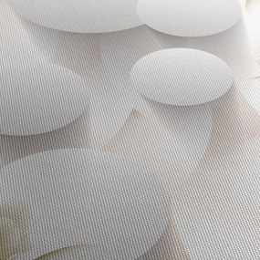 Obraz - 3D kruhy s kvetinami (70x50 cm)