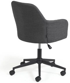 Tmavosivá kancelárska stolička Kave Home Madina