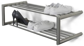 Kovový stojan na topánky v striebornej farbe Soenz – Spinder Design