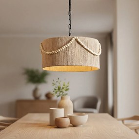 Toolight Toolight, stropné svietidlo 40cm, 1xE27, APP1741-1CP, prírodná hnedá, OSW-05123