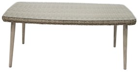 DEOKORK Záhradná ratanová zostava VICTORIA 1+6 (sivá)