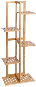 Stojan na kvety GUTREN bambusový 6 políc