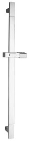 Nástenná antikoro sprchová tyč v lesklo striebornej farbe s posuvným držiakom 68 cm – Sapho