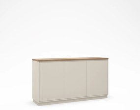 Béžová komoda v dekore duba 152x84x40 cm Loreta – Marckeric