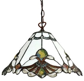 Vitráž luster do spálne CRYSTAL Ø31