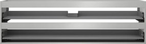 Mexen Box-A, závesná skrinka 160 cm, 2 zásuvky, matná sivá, 91AX0-1600-470-2-62