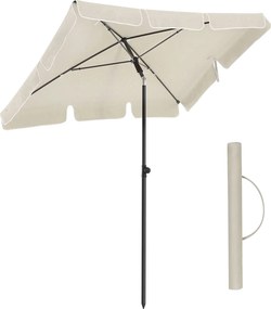 Slnečník 200 x 125 cm, UV ochrana do UPF 50+, skladací, bez podstavca