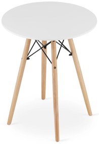 Dekorstudio Okrúhly jedálenský stôl 60cm - biely