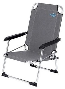Skladacia kempingová stolička sivá