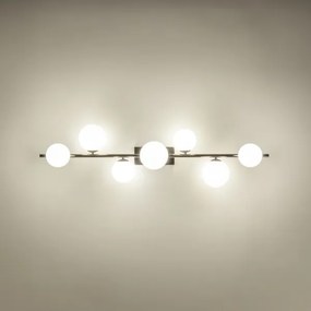 Brilagi - LED Prisadený luster MILLA 7xG9/3W/230V čierny chróm/biela