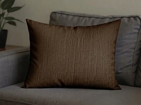 Mušelínová obliečka na vankúš MUSSARI 50x70 cm, tmavohnedá