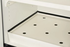Požiarna skriňa na nebezpečné látky, typ 30, 1200 × 615 × 1950 mm, 2dverová