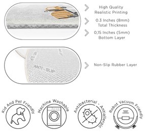 Prateľný detský koberec ø150 cm Snowy Hills – Mila Home