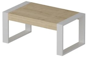 Konferenčný stolík RETRO 40x90 cm biela/béžová