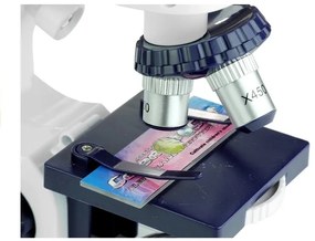 LEAN TOYS Mikroskop s príslušenstvom - biely