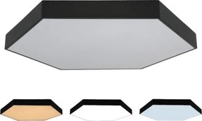 LED stropné svietidlo LED/200W/230V 3000/4000/6500K priemer 100 cm čierne