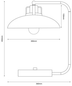 Brilagi - LED Stolná lampa FLAMENGO 1xE27/60W/230V biela