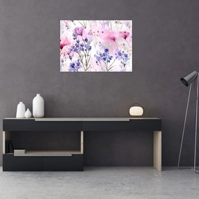 Obraz - Akvarelová lúka (70x50 cm)