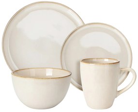 Kameninová jedálenská súprava Beige sada 16ks