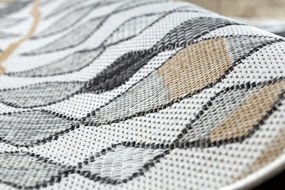 Dywany Łuszczów, Kusový koberec Cooper Sisal Diamonds 22217 ecru/black – na von aj na doma, 160x220, šedá, chodba / predsieň