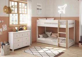 Komoda xamia 110 x 80 cm biela MUZZA