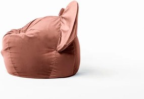 Červený zamatový detský sedací vak The Brooklyn Kids Ears