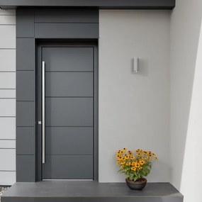 Brilagi - Vonkajšie nástenné svietidlo MATERA 2xGU10/30W/230V šedá IP54