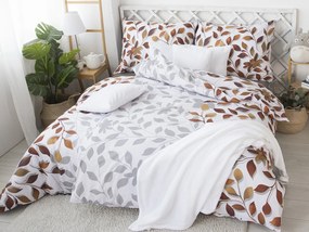 XPOSE® Bavlnené obliečky IVANKA na dve postele - hnedé
