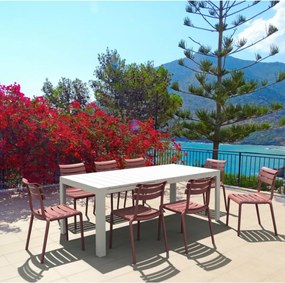 HELEN záhradná stolička bez podrúčok marsala