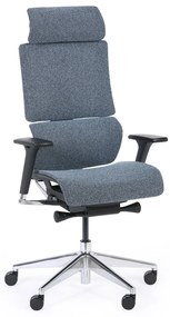 Kancelárska balančná stolička PHOENIX, sivomodrá