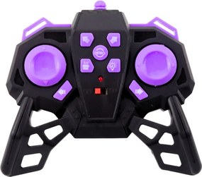 LEAN Toys Policajné terénne auto na diaľkové ovládanie RC svetlá dymový efekt 1:16