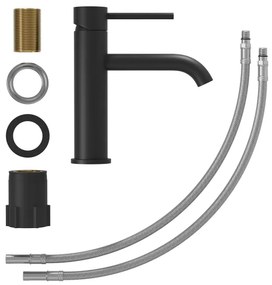 BATH DELUXE 28-018-01-02-02 - Umývadlová batéria SOVANG 18,3 cm matná čierna