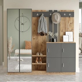 Predsieňová zostava Dane Anthracite and Atlantic Pine