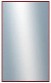 DANTIK - Zrkadlo v rámu, rozmer s rámom 60x100 cm z lišty Hliník vínová (7269209)