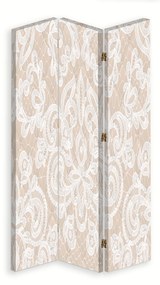 Gario Paraván Elegantná béžová Rozmery: 110 x 170 cm, Prevedenie: Otočný paraván 360°