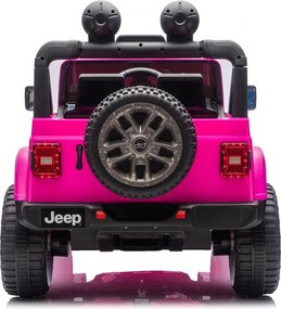 LEAN CARS Batéria pre vozidlá Jeep Rubicon 4x4 DK-JWR556 4x200W 24V ružová