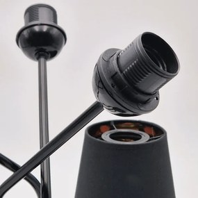 Luster na tyči IRMA 3xE27/15W/230V čierna