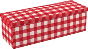Truhlica čalúnená farba produktu červená látka vzorované