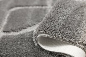 Kúpeľňový koberček Ivona sivý, línie