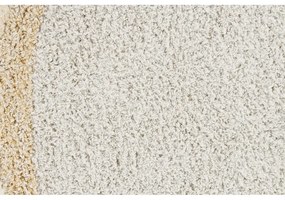 Béžový prateľný ručne tkaný bavlnený detský koberec ø120 cm Bubbly Honey – Lorena Canals