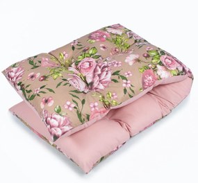 Podsedák na lavičku 120x40 cm - ruža / hnedé