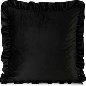 DEKORAČNÁ OBLIEČKA NA VANKÚŠ BRENDA 45X45 CM ČIERNA