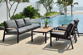 Hliníková sedacia súprava PANAMA čierna