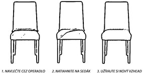 Komashop Návlek na stoličku WIENA Farba: červená